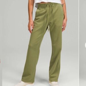 Lululemon Loungeful Straight Leg Pant Bronze Green 10 Joggers Sweatpants